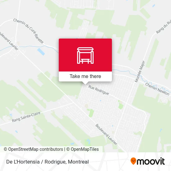 De L'Hortensia / Rodrigue map