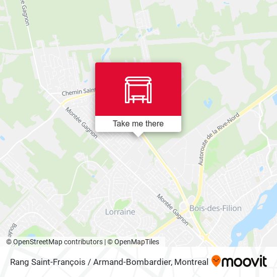 Rang Saint-François / Armand-Bombardier map
