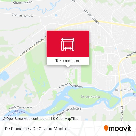 De Plaisance / De Cazaux map
