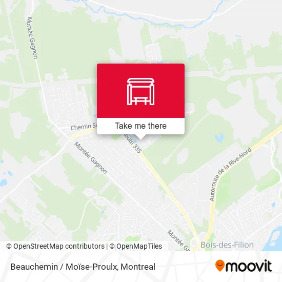 Beauchemin / Moïse-Proulx map