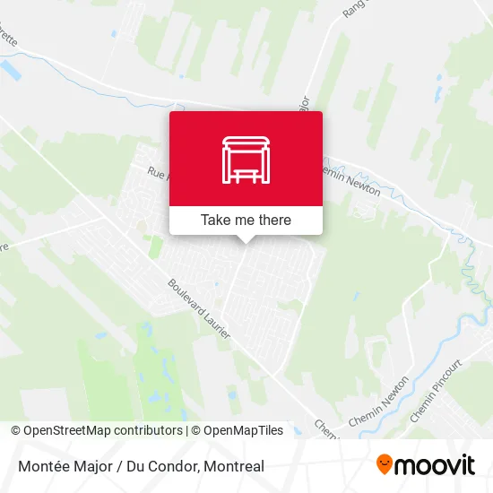 Montée Major / Du Condor map