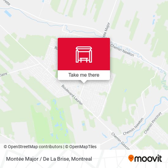 Montée Major / De La Brise map