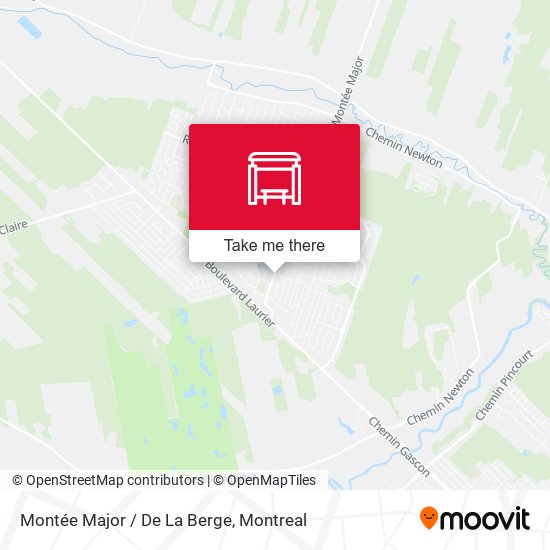 Montée Major / De La Berge map