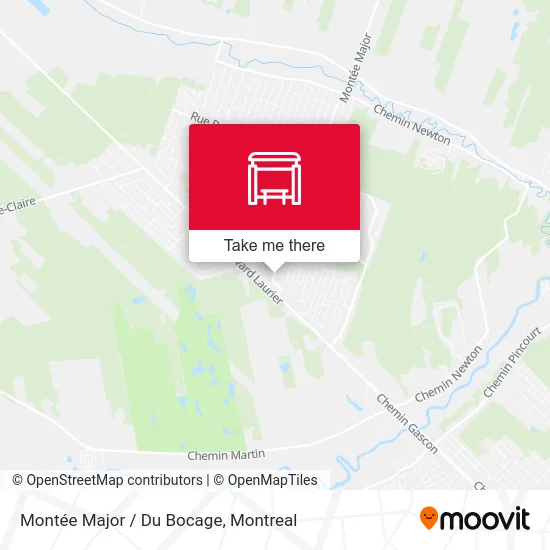 Montée Major / Du Bocage map