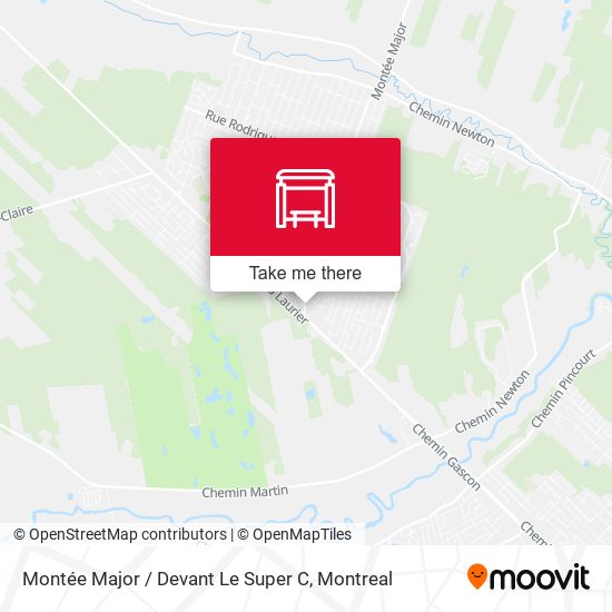 Montée Major / Devant Le Super C map