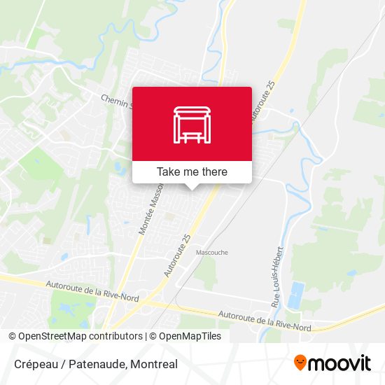 Crépeau / Patenaude map