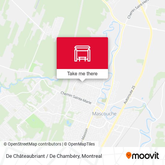 De Châteaubriant / De Chambéry map