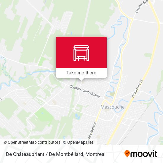 De Châteaubriant / De Montbéliard map