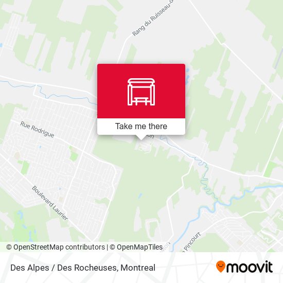 Des Alpes / Des Rocheuses map