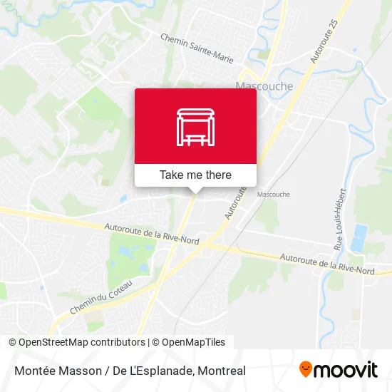 Montée Masson / De L'Esplanade map