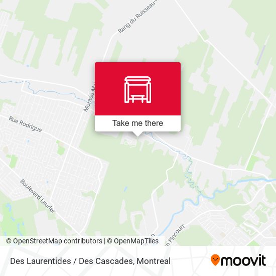 Des Laurentides / Des Cascades map