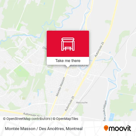 Montée Masson / Des Ancêtres map