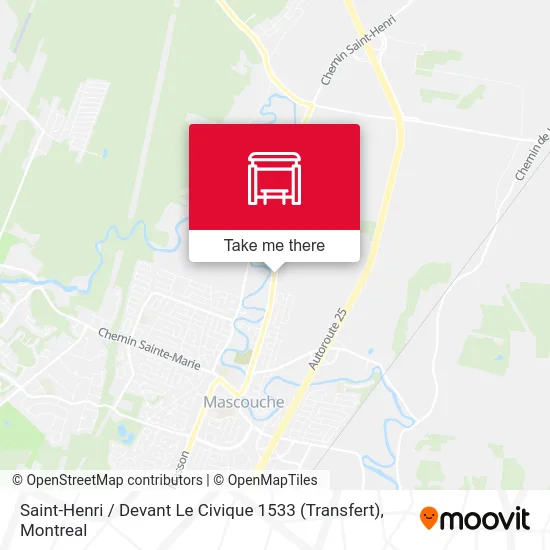 Saint-Henri / Devant Le Civique 1533 (Transfert) map