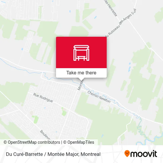 Du Curé-Barrette / Montée Major map