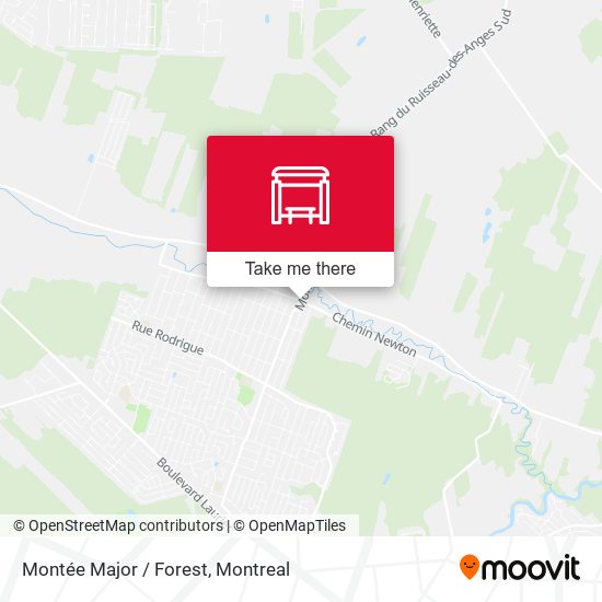 Montée Major / Forest map