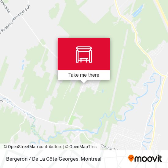 Bergeron / De La Côte-Georges map