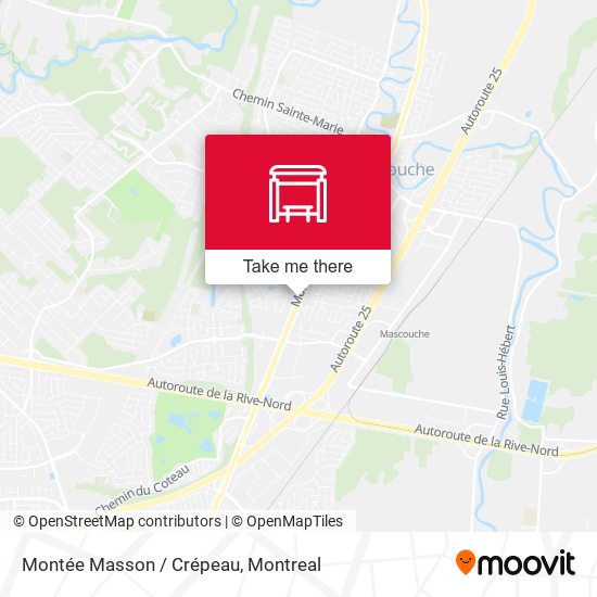 Montée Masson / Crépeau map