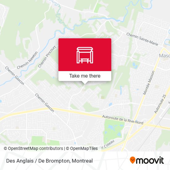 Des Anglais / De Brompton map