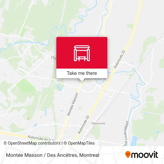 Montée Masson / Des Ancêtres map