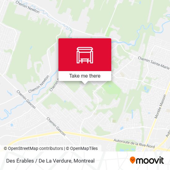 Des Érables / De La Verdure map