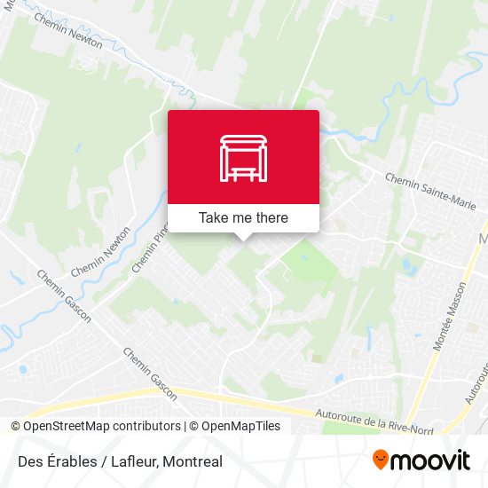 Des Érables / Lafleur map