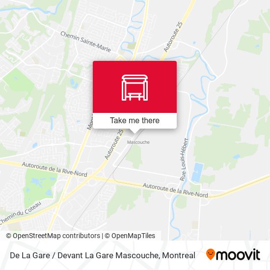 De La Gare / Devant La Gare Mascouche map