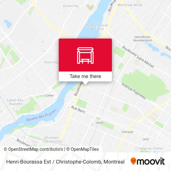Henri-Bourassa Est / Christophe-Colomb map