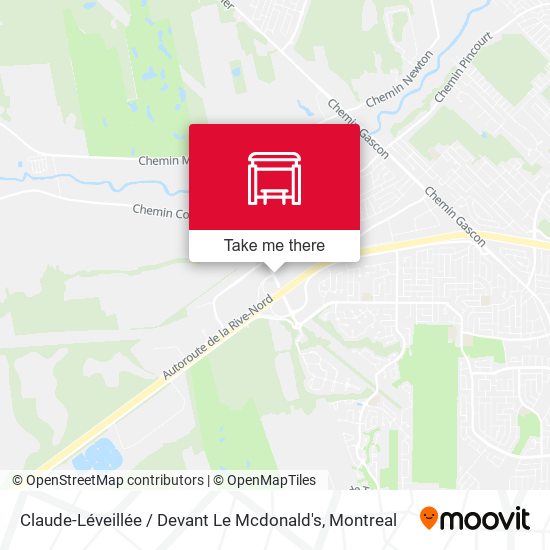 Claude-Léveillée / Devant Le Mcdonald's map