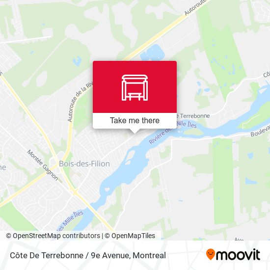 Côte De Terrebonne / 9e Avenue map