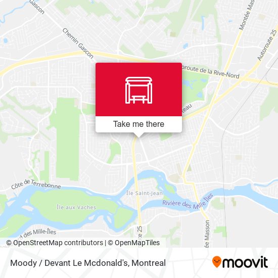 Moody / Devant Le Mcdonald's map
