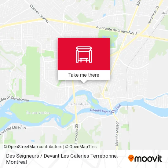 Des Seigneurs / Devant Les Galeries Terrebonne map
