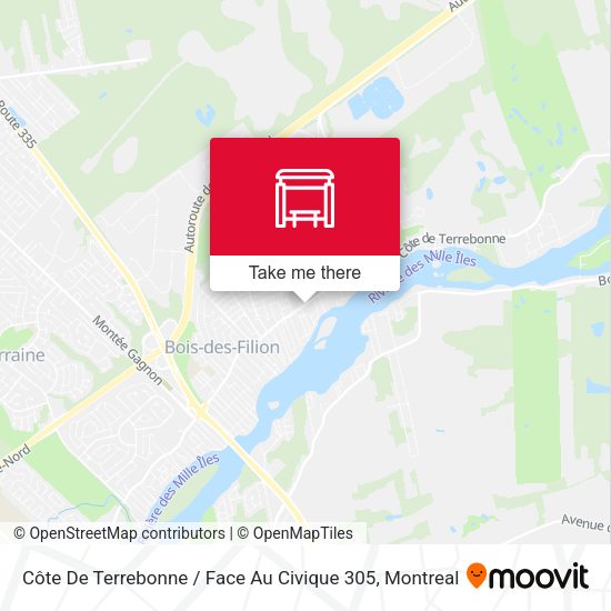 Côte De Terrebonne / Face Au Civique 305 map
