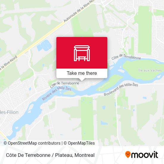 Côte De Terrebonne / Plateau map