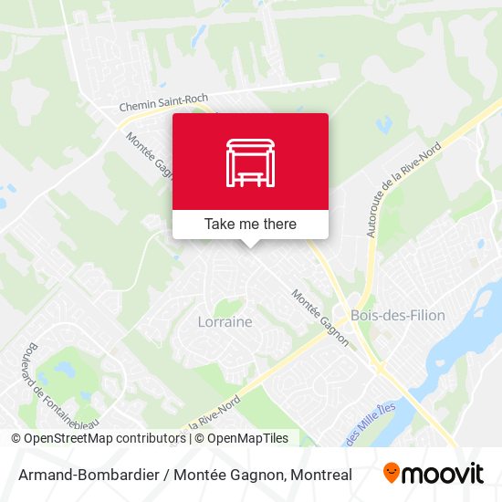 Armand-Bombardier / Montée Gagnon map