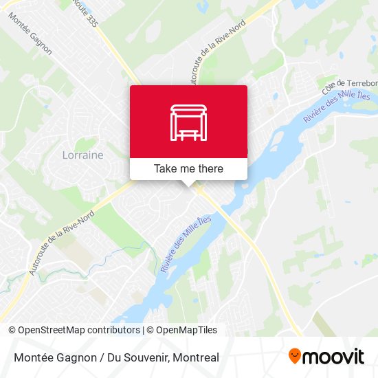 Montée Gagnon / Du Souvenir map