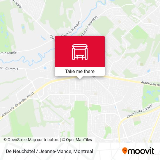 De Neuchâtel / Jeanne-Mance map
