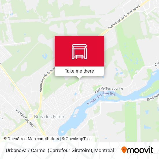Urbanova / Carmel (Carrefour Giratoire) map