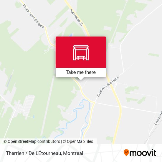 Therrien / De L'Étourneau map