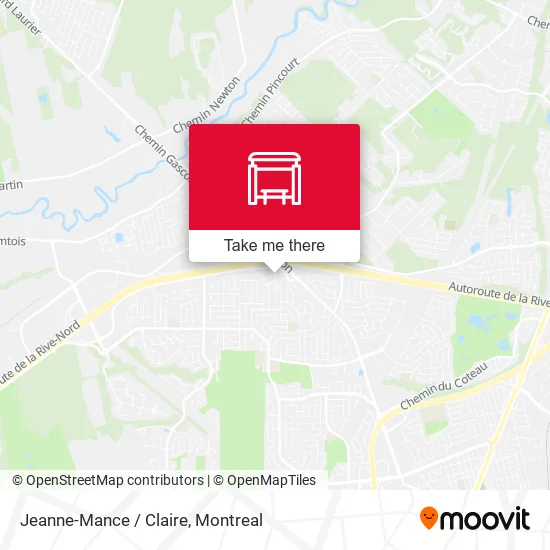 Jeanne-Mance / Claire map