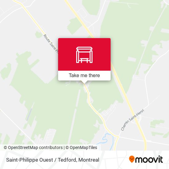 Saint-Philippe Ouest / Tedford map