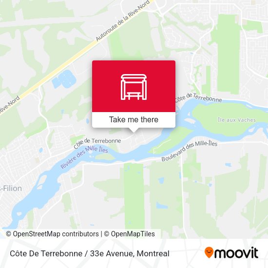Côte De Terrebonne / 33e Avenue map