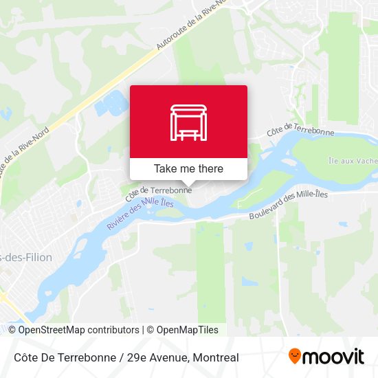 Côte De Terrebonne / 29e Avenue map