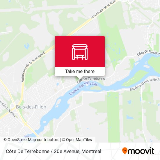Côte De Terrebonne / 20e Avenue map