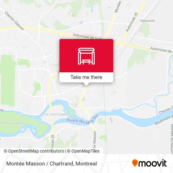 Montée Masson / Chartrand map