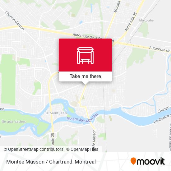 Montée Masson / Chartrand map