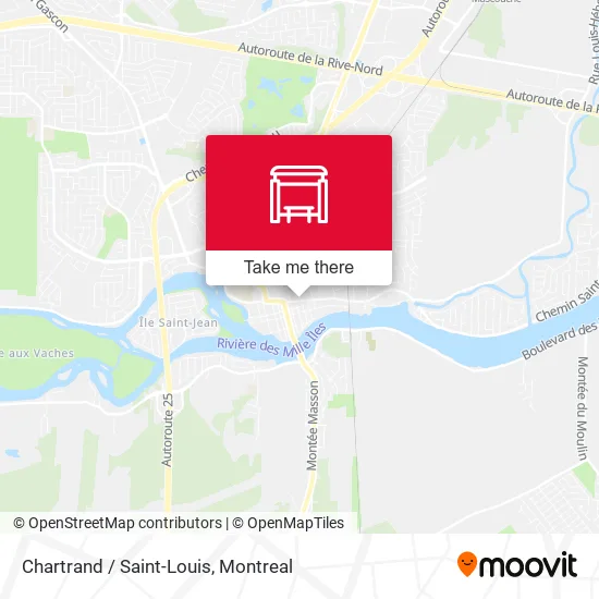 Chartrand / Saint-Louis map