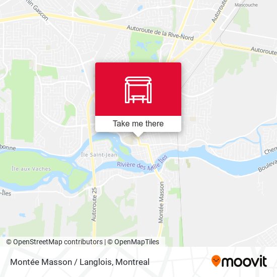 Montée Masson / Langlois map