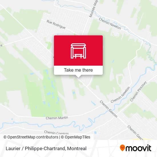 Laurier / Philippe-Chartrand map