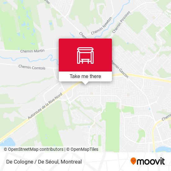 De Cologne / De Séoul map