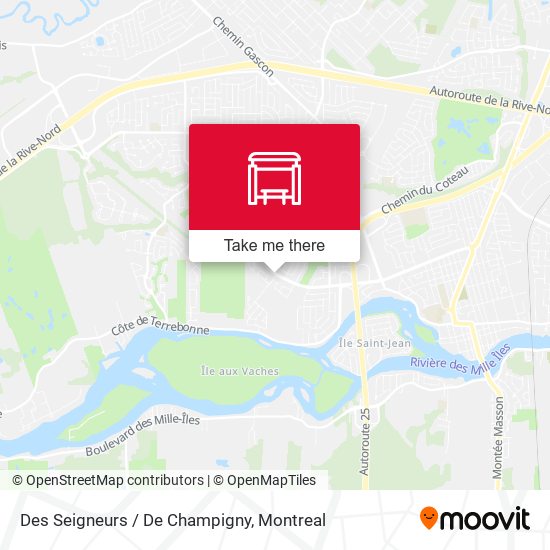 Des Seigneurs / De Champigny map